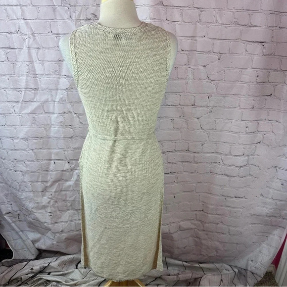 cupcakes and cashmere long duster sweater cardigan belted waist sz small boho - Picture 3 of 8